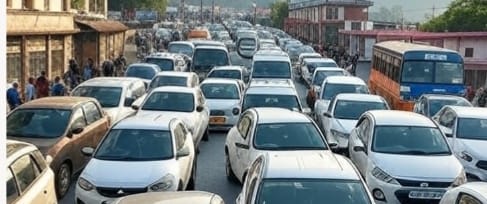 Traffic jam became the cause of death in Mussoorie, elderly tourist died