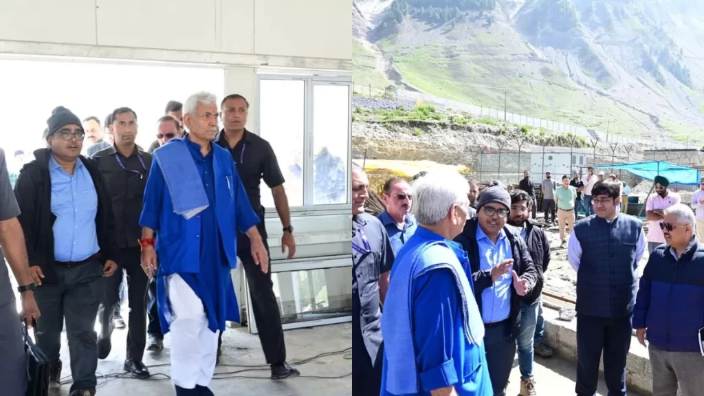 मनोज सिन्हा ने बालटाल स्थित अमरनाथ यात्रा के आपदा प्रबंधन एवं यात्री निवास परिसर का किया निरीक्षण