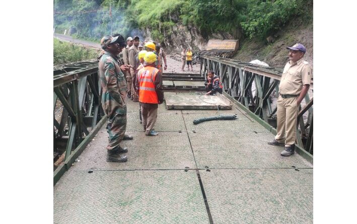 गंगोत्री मार्ग पर ‘वैली ब्रिज’ का निर्माण कार्य पूरा
