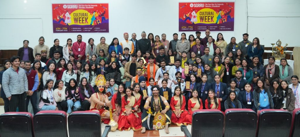 The cultural week at Shri Guru Ram Rai University concluded grandly with colorful performances